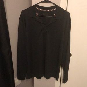 Ben Hogan Long Sleeve Back Polo Golf Shirt